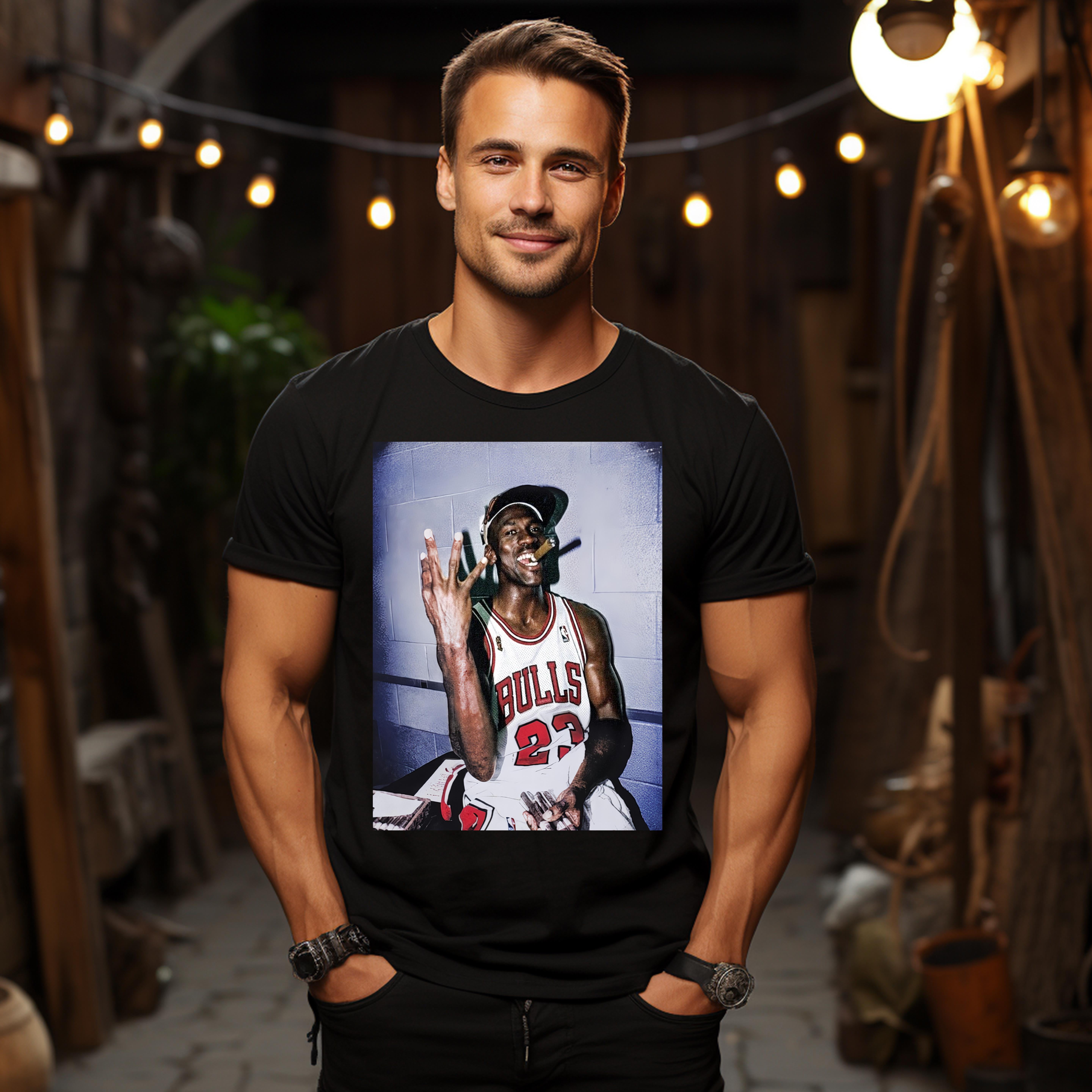 Michael Jordan Championship 4 Rings Grphic Tshirts Up To 4XL