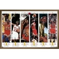 thumbnail image 1 of Michael Jordan - Championships Wall Poster, 22.375" x 34" Framed, 1 of 5