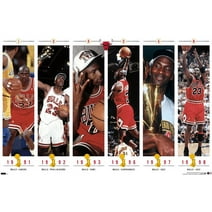Michael Jordan - Championships Wall Poster, 22.375" x 34"
