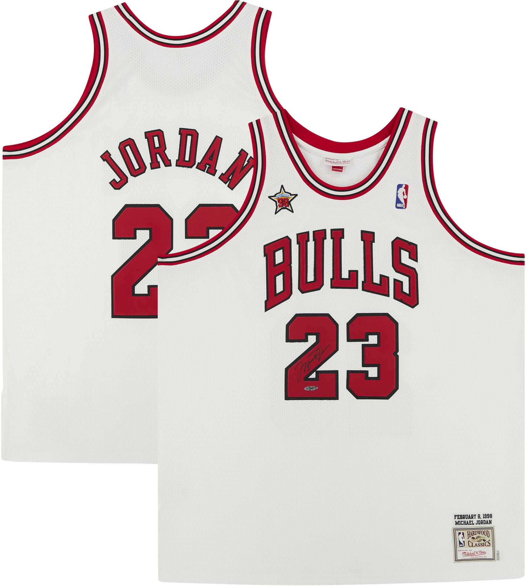 Michael Jordan Chicago Bulls Autographed Black Jersey - Upper Deck