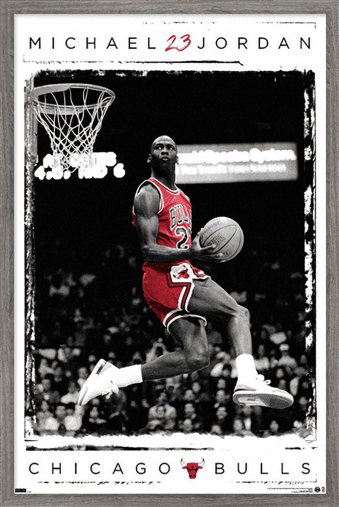 Michael Jordan - Dunk Wall Poster, 22.375