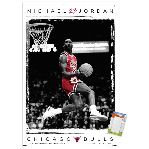 Michael Jordan - Dunk Wall Poster, 22.375" x 34"