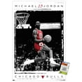 thumbnail image 1 of Michael Jordan - Dunk Wall Poster with Pushpins, 22.375" x 34", 1 of 4