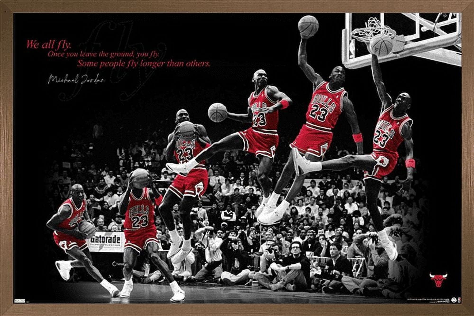 NBA Michael Jordan - High Quality Fly Wall Poster, 22.375