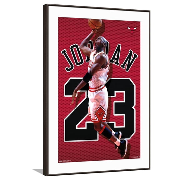 Michael Jordan - Jersey Canvas Wall Poster, 22.375" x 34"