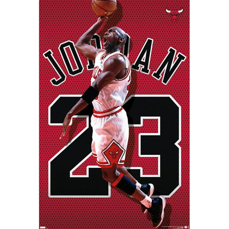 Michael Jordan - Jersey Wall Poster, 14.725 x 22.375 