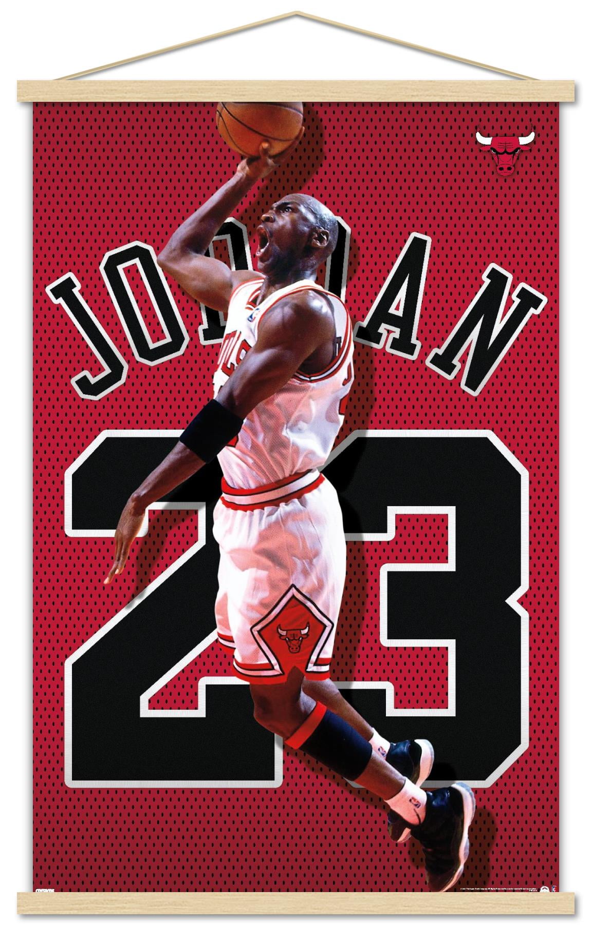 Poster print with frame Michael Jordan