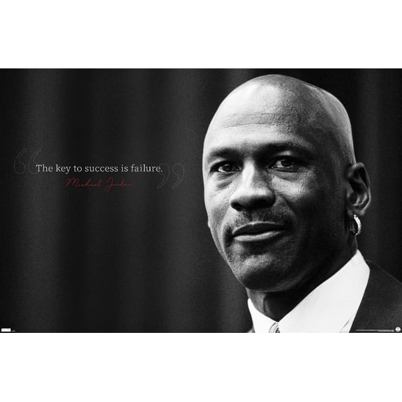Michael Jordan - Key To Success Wall Poster, 14.725" x 22.375"
