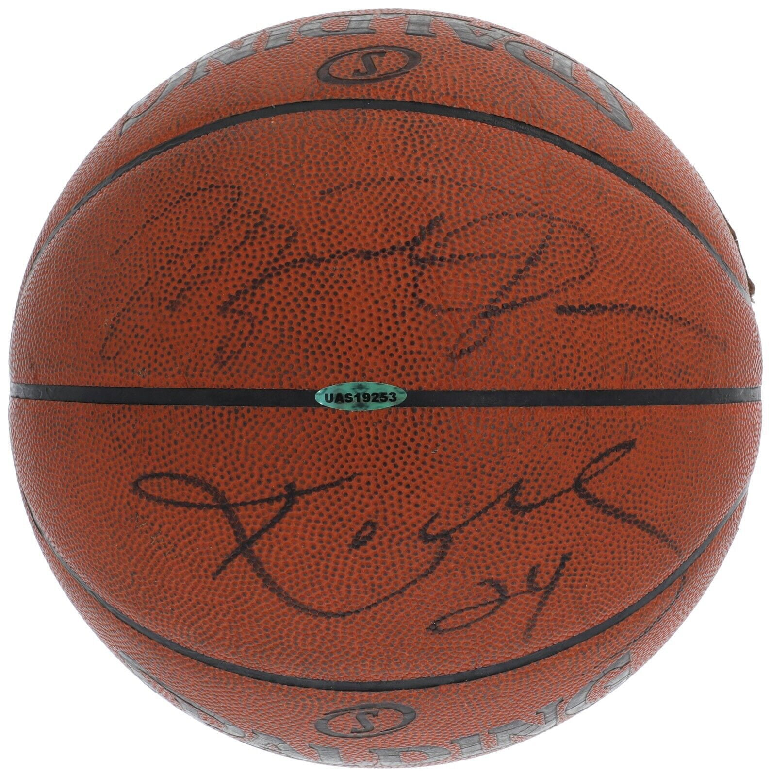 Michael Jordan Kobe Bryant Signed Game Used NBA Basketball PSA UDA