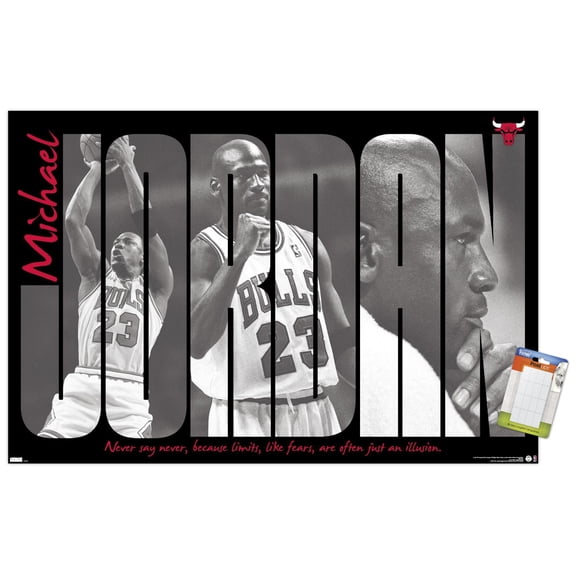 Michael Jordan - Never Say Never Wall Poster, 22.375" x 34"