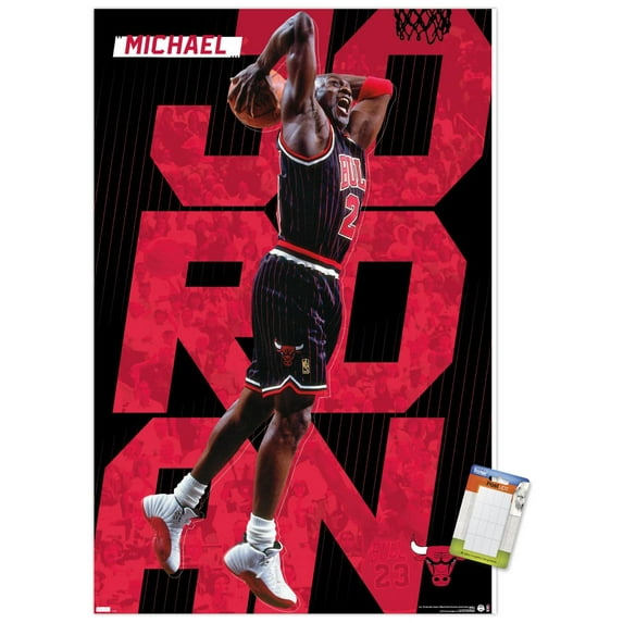 Michael Jordan - Pinstripes Wall Poster, 22.375" x 34"