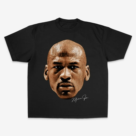 Michael Jordan Portrait T-Shirt, Basketball Legend Graphic Tee