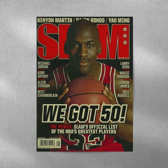 Michael Jordan Poster, Retro Basketball Wall Art