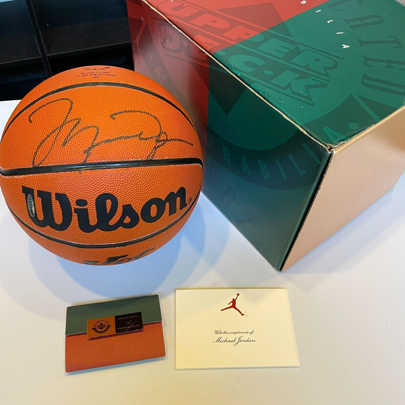 Michael Jordan Signed Autographed Basketball UDA Upper Deck COA Box Walmart