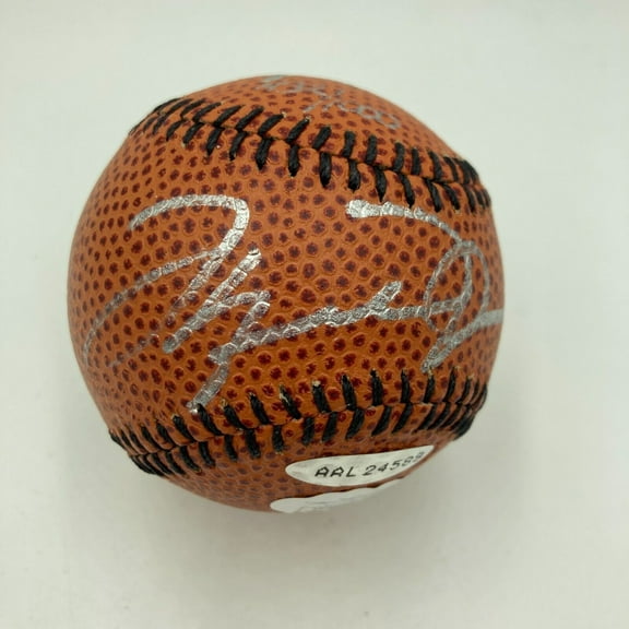 Michael Jordan Signed Nike Basketball Style Baseball UDA Upper Deck  JSA COA