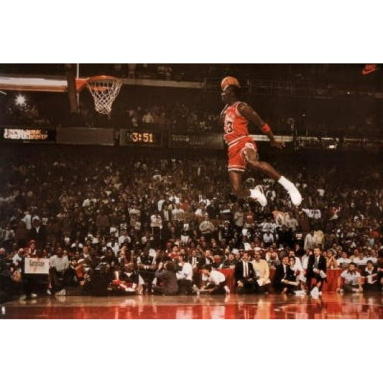 Michael Jordan Slam Dunk Laminated Poster (36 x 24) 