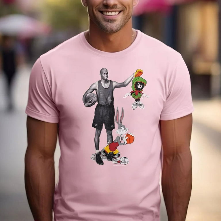 Michael Jordan Space Jam Marvin the Martian Bugs Bunny Loony Toons T Shirt Walmart