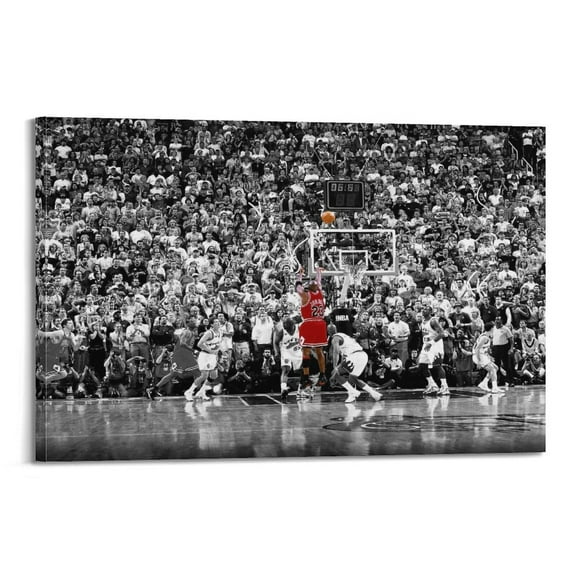 Michael Jordan The Last Shot Basketball Poster Print Anime Star Music Picture Wall Art Painting Canvas Posters Artworks Gift Room Aesthetic