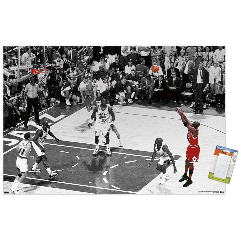 Michael Jordan The Shot Horizontal Wall Poster, x 34