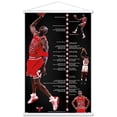 thumbnail image 1 of Michael Jordan - Timeline Wall Poster with Wooden Magnetic Frame, 22.375" x 34", 1 of 6