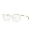 thumbnail image 1 of Michael Kors Santa Clara MK 4067U Plastic Womens Square Eyeglasses Clear 55mm Adult, 1 of 7
