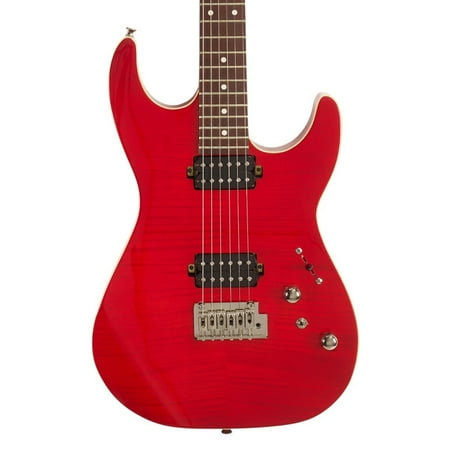 Michael Kelly 1962 Flame Electric Guitar (Transparent Red)