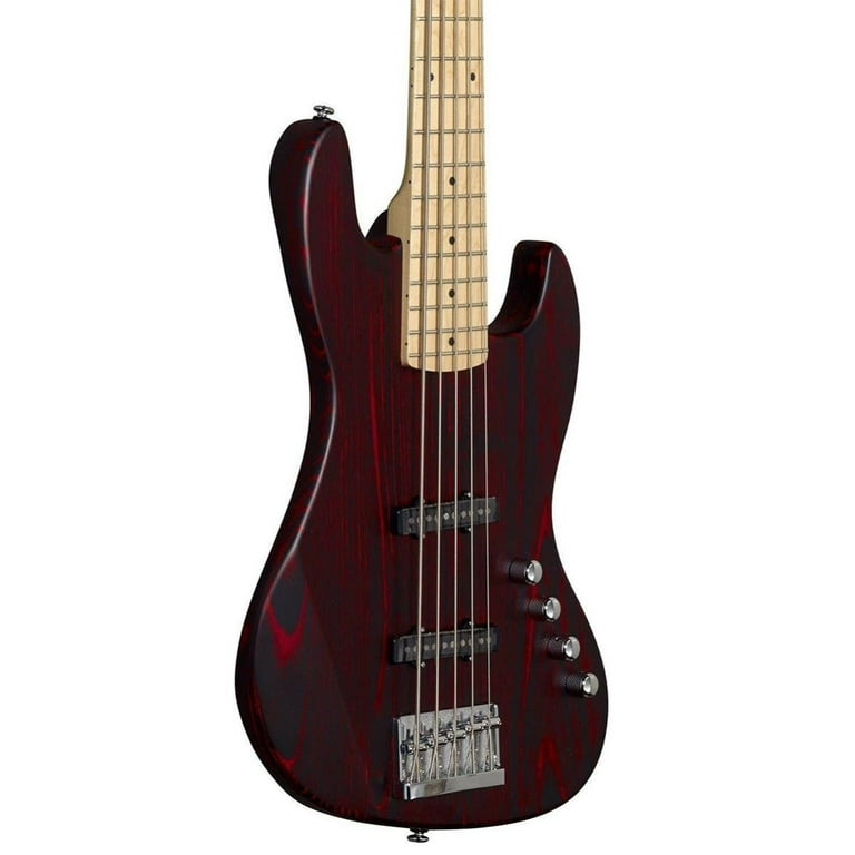 Michael Kelly Element 5OP 5-String Bass Guitar (Trans Red