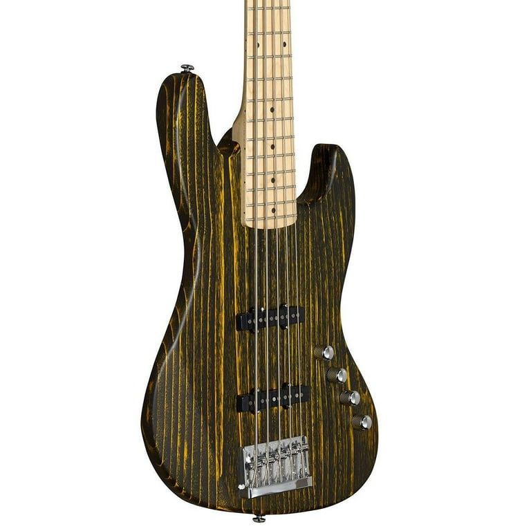 Michael Kelly Element 5OP 5-String Bass Guitar (Trans Yellow