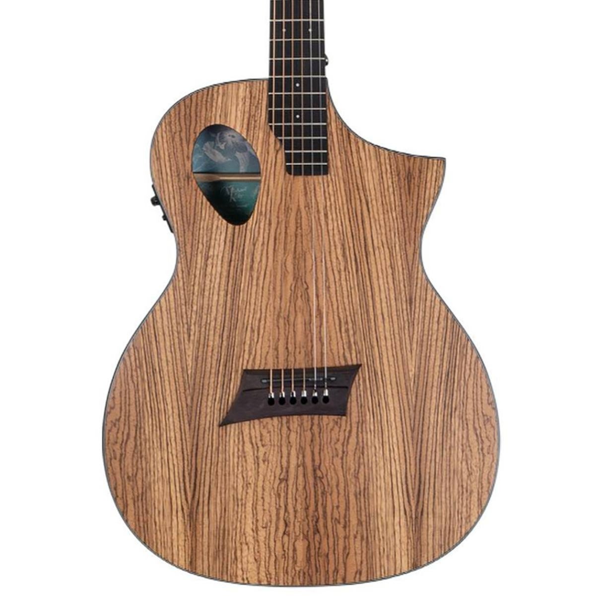 Forte Exotic Zebra Acoustic Electric Guitar
