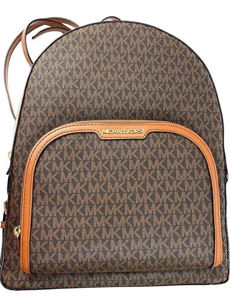 Michael Kors ライリトレナ 43S5RLFS1B0 170 Michael Kors Jaycee Large Logo Backpack, Brown, MK Signature