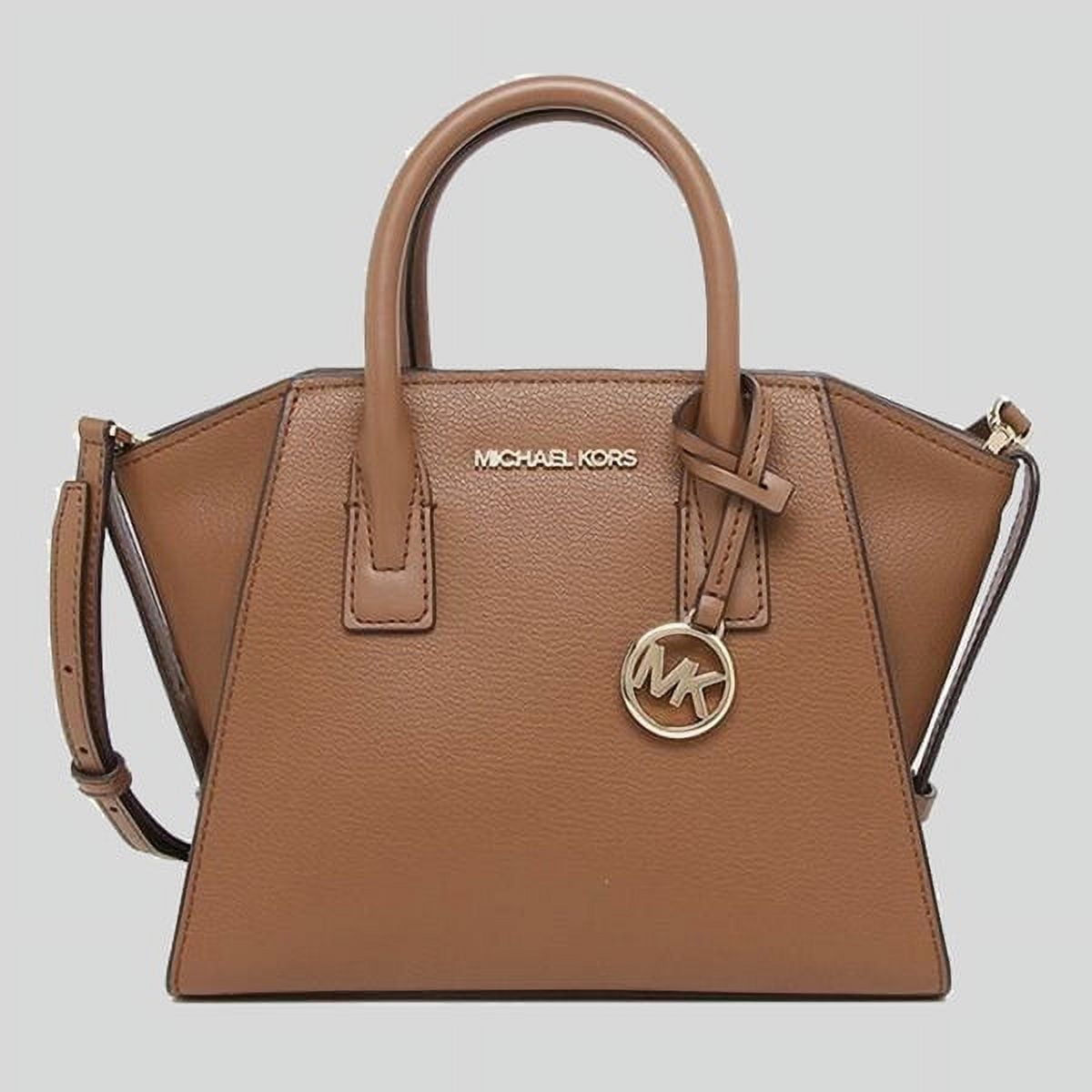 Michael Kors Bags | Michael Kors Avril Small Leather Top-Zip Satchel | Color: Brown/Gold | Size: Small | Ale_Nike's Closet