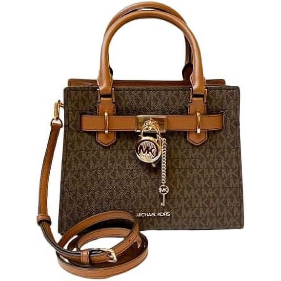 Michael Kors 35F1Ghms1B Hamilton Small Satchel In Brown