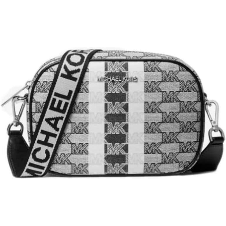 Jet Set Travel Medium Logo Stripe Crossbody Bag