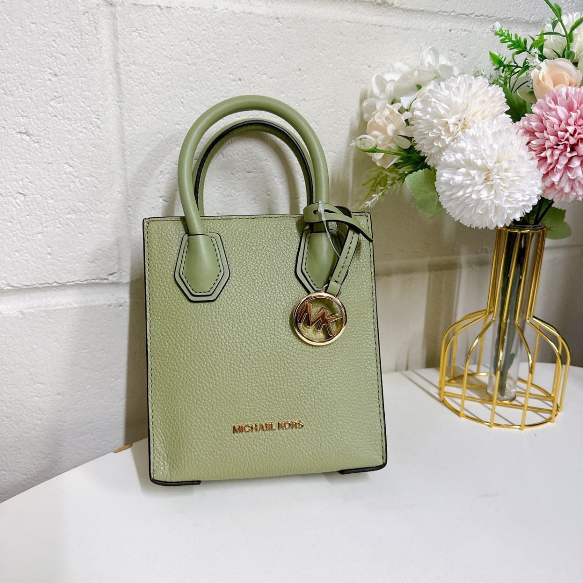 Michael Kors 35S1GM9T0L Mercer Extra-Small Pebbled Leather