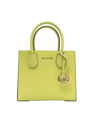 Michael Kors Daniela Large Gusset Crossbody Leather Bag Sun Yellow/Gold