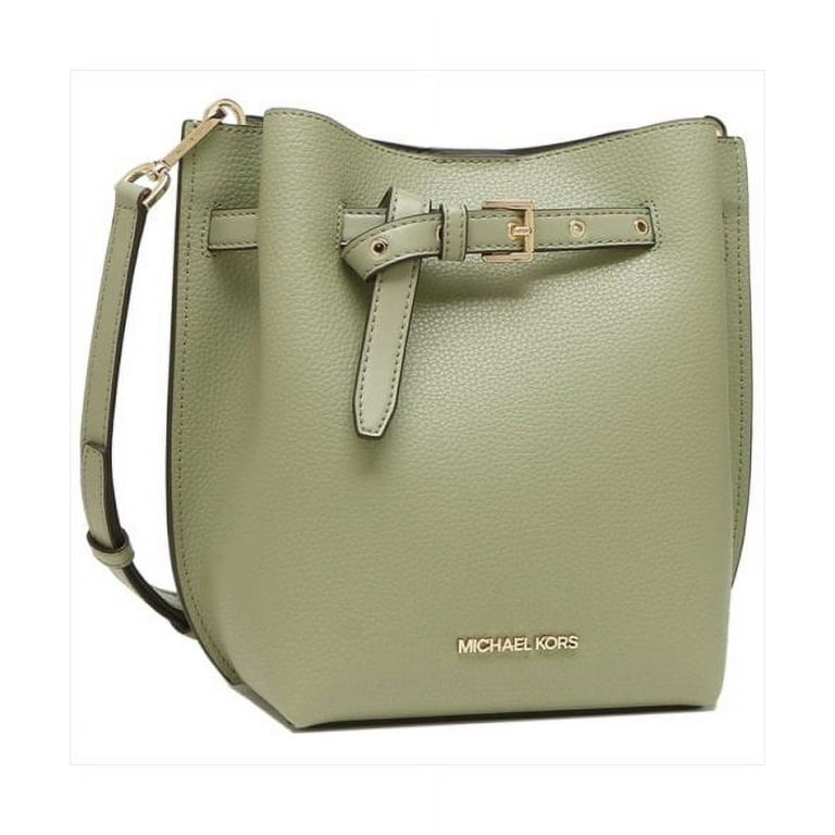Michael Kors Emilia Small Bucket Bag Crossbody Light Sage Green +