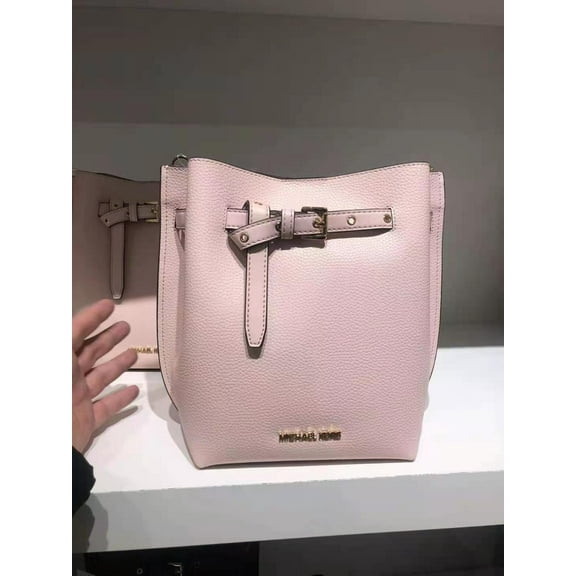 Michael Kors 35S1Gu5M1T Emilia Small Bucket Bag Messenger In Powder Blush