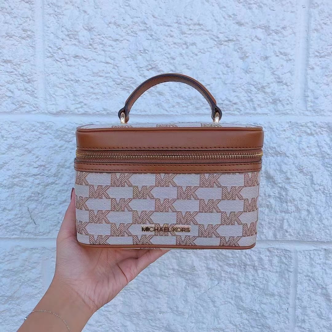 Michael Kors 35S2GTTC6J Jet Set Item Medium Zip Trunk Crossbody In Luggage Multi Walmart