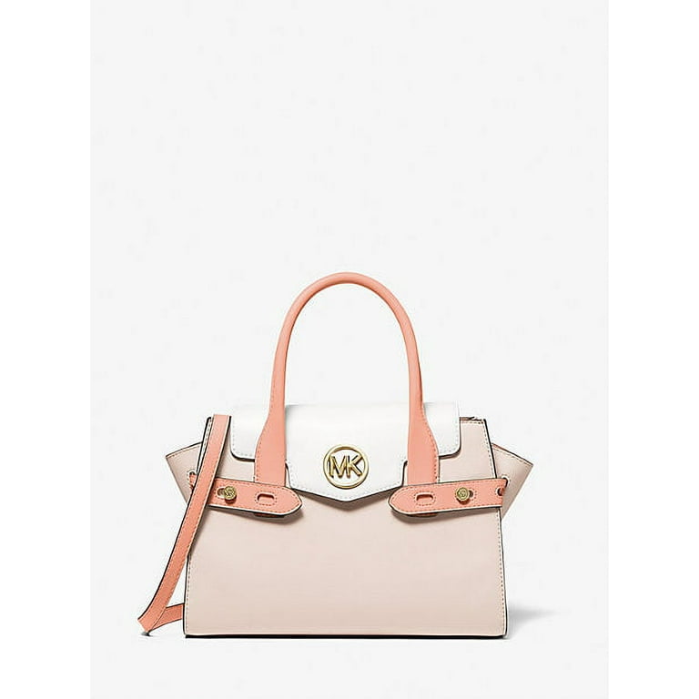 MICHAEL Michael Kors Carmen Small Logo And Leather Belted Satchel