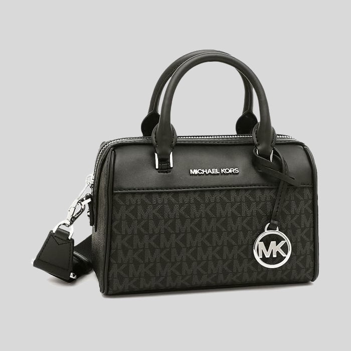Michael Kors 35S2STFC0B Travel XS Duffle Crossbody Bag in Signature Black