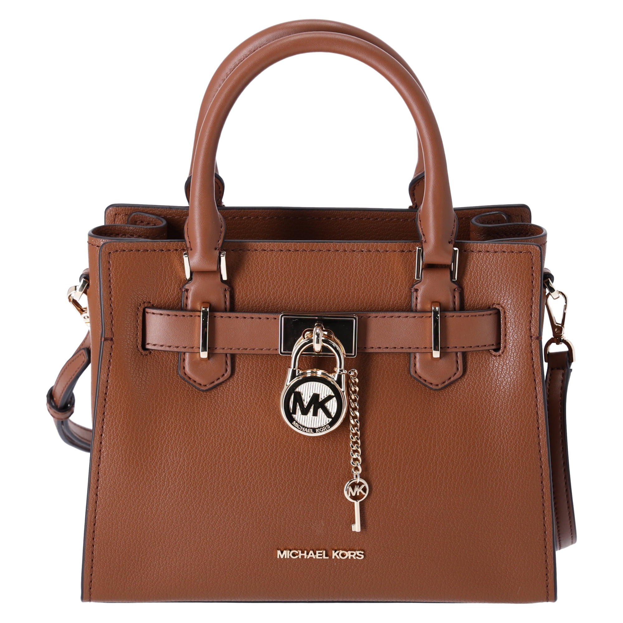 Michael kors hamilton leather satchel best sale