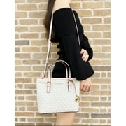 Michael Kors 35T9Gtvt0B Jet Set Travel Extra-Small Logo Top-Zip Tote Bag In Pwd Blsh Mlt