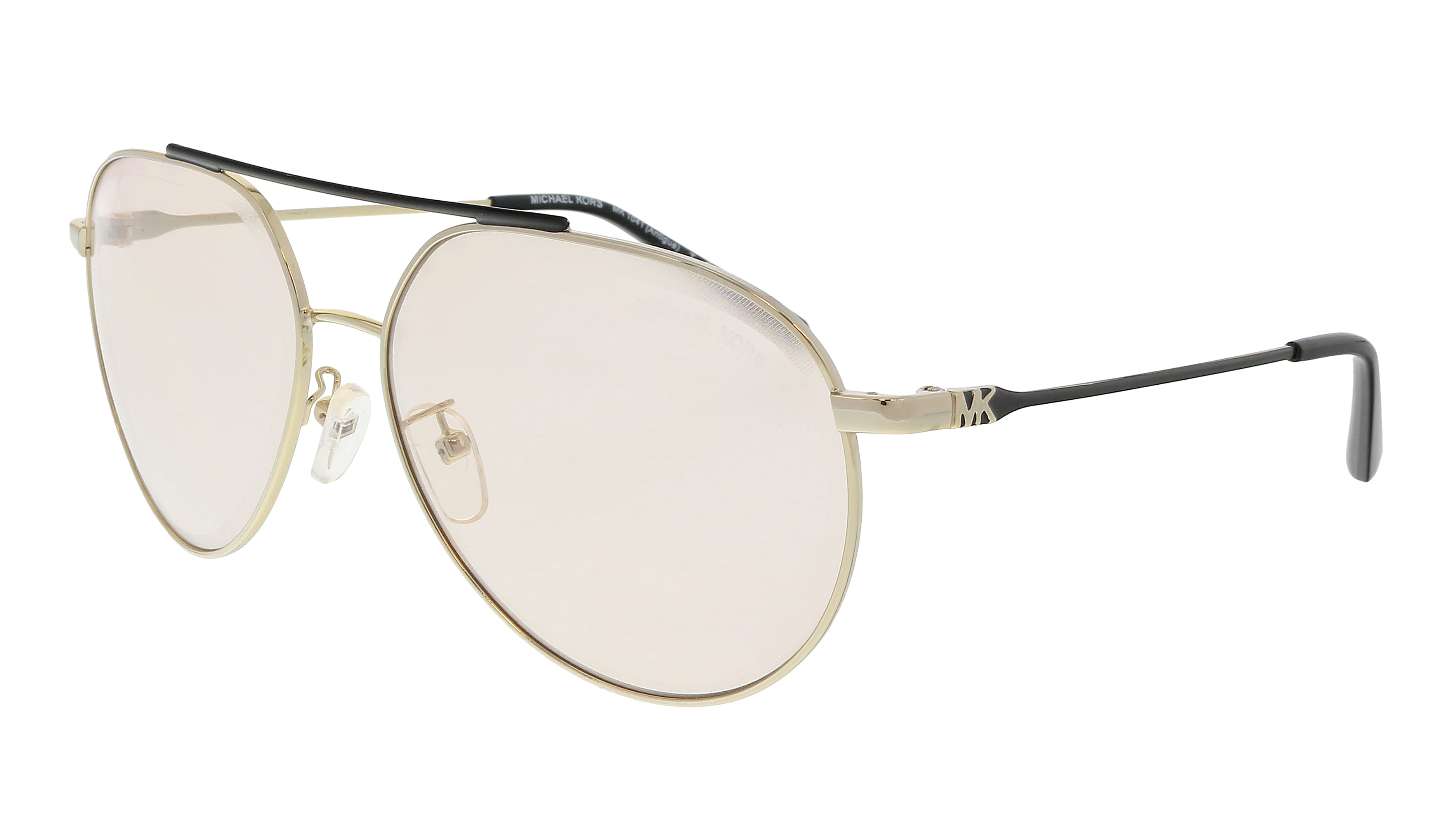 Michael Kors ANTIGUA MK1041 Sunglasses 101473-60 - Men's, Shiny Pale Gold Frame, MK1041-101473-60 - image 1 of 5