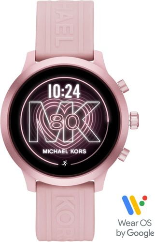 bold dom Metode Michael Kors - Access MKGO Smartwatch 43mm Aluminum - Pink With Pink Band -  Walmart.com