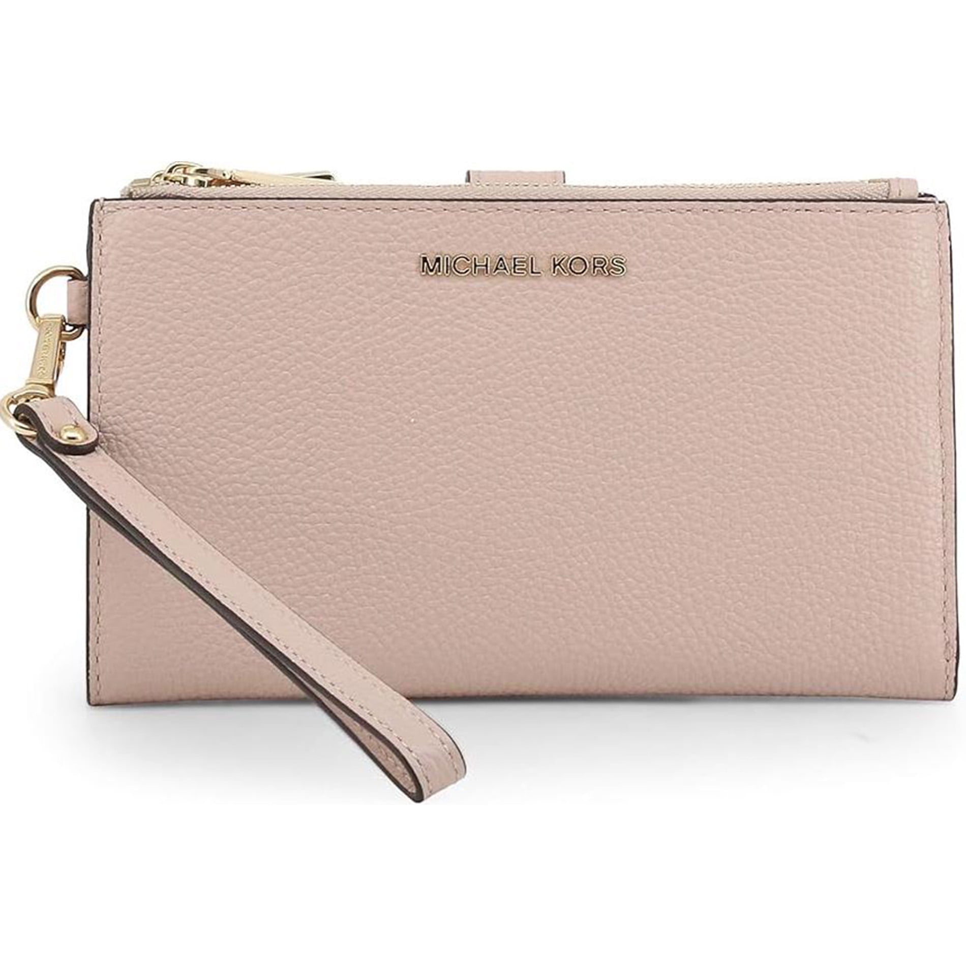 Michael Kors Adele Double Zip Wristlet Wallet - Soft Pink