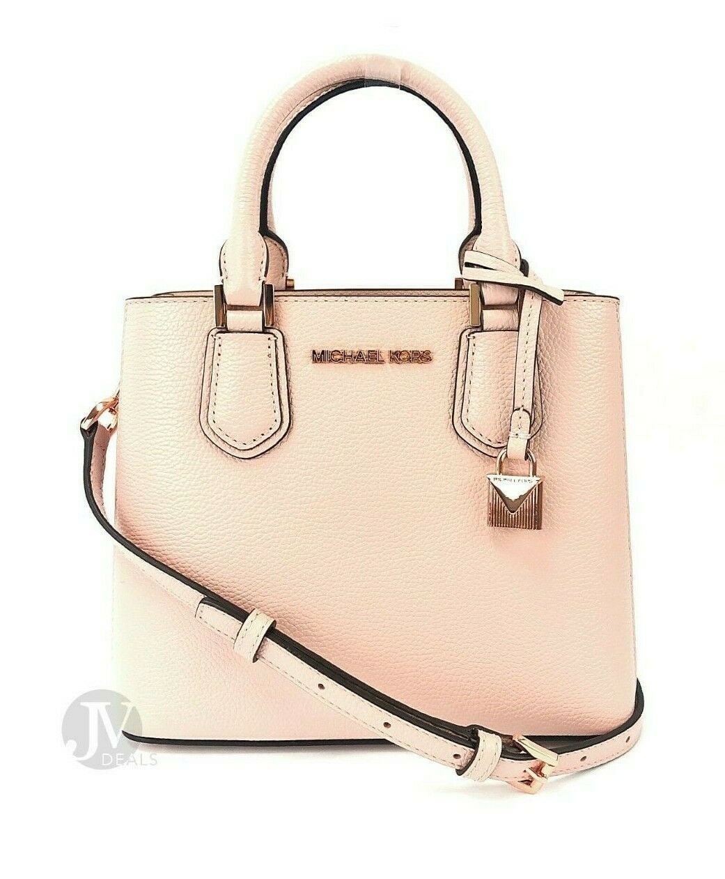 Michael Kors Adele Leather Medium Messenger Crossbody Purse