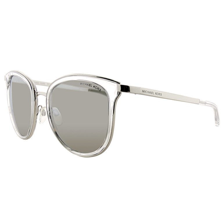 Michael Kors MK 1010 Adrianna I Sunglasses Women\'s Clear Silver Mirror 54mm Sunglasses Michael Kors Adrianna i MK 1010 (1103R1) MK1010  main image 4