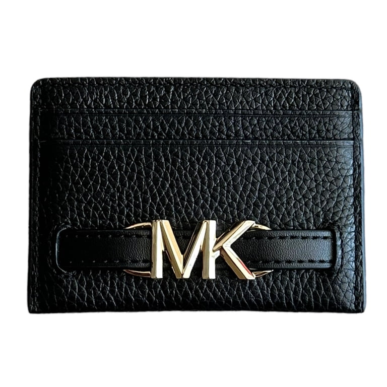 MICHAEL KORS NEW BELTED WALLET SIZE LARGE Signature Logo Billfold Wallet and Belt Gift Set in BLACK  main image 3