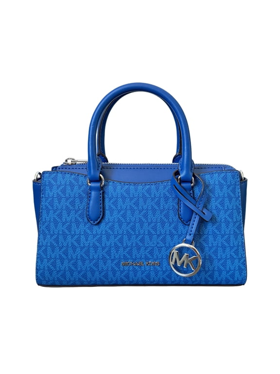 Arden Extra Small Signature Logo Crossbody Satchel Bag (Galaxy Blue)