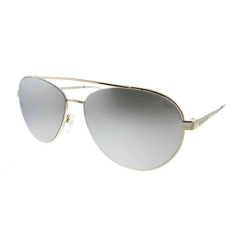 Michael Kors Aventura MK 1071 Metal Womens Aviator Sunglasses Light Gold 59mm Adult - image 1 of 3